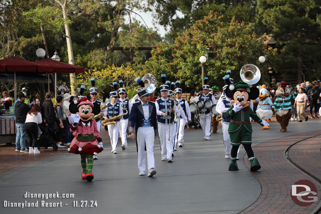 The march making its way toward Town Square