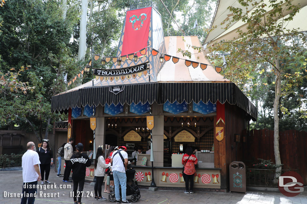 Troubadour Tavern has a few decorations