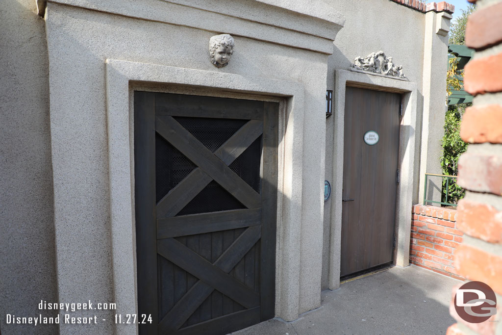 The elevator door  (the one on the right)