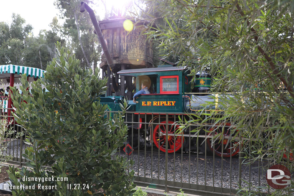 The Disneyland Railroad from the new walkway