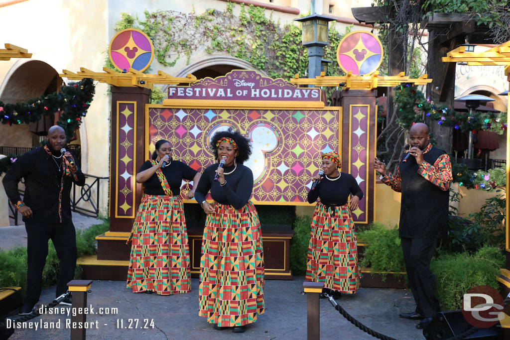Joy performing at Disney Festival of Holidays