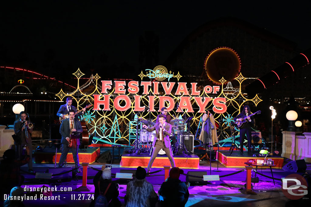 5:15pm - The Secret Agents performing at Disney Festival of Holidays