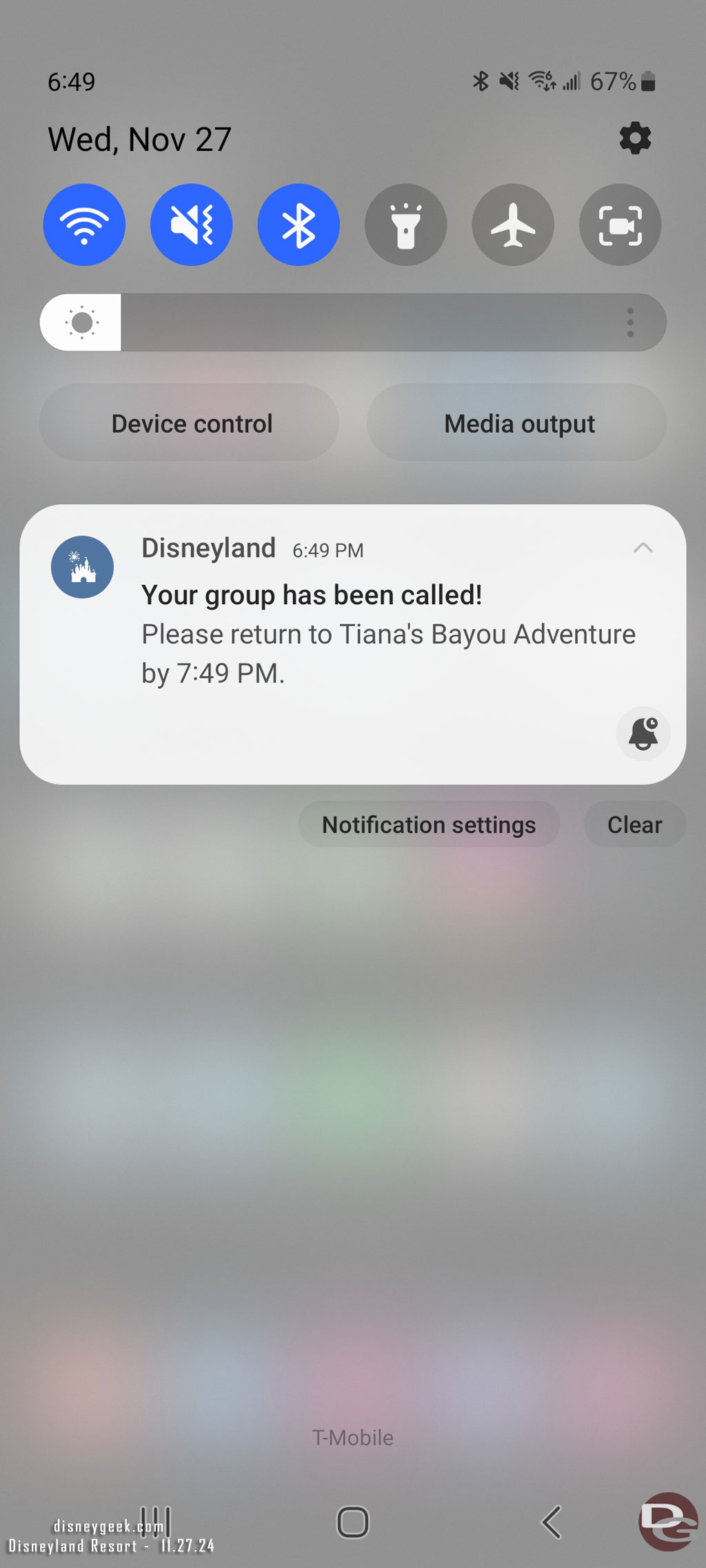 Actually received a notification that my Tiana group was called. 