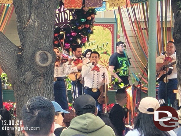 Listened to (and caught a glimpse) of this group performing on the band stand as I waited for Viva Navidad Street Party