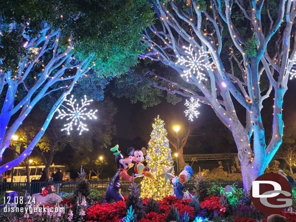 My first time this season walking through Downtown Disney after dark.  A look at the decorations.