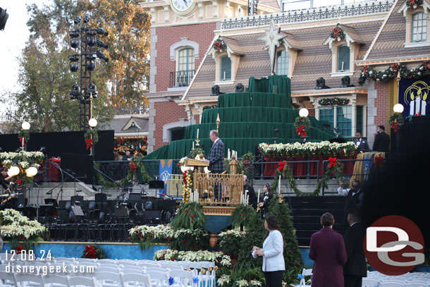 Sound check this evening was done by a cast member.