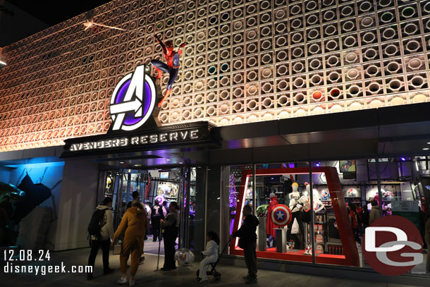 The Avengers Reserve store has opened since my last visit.