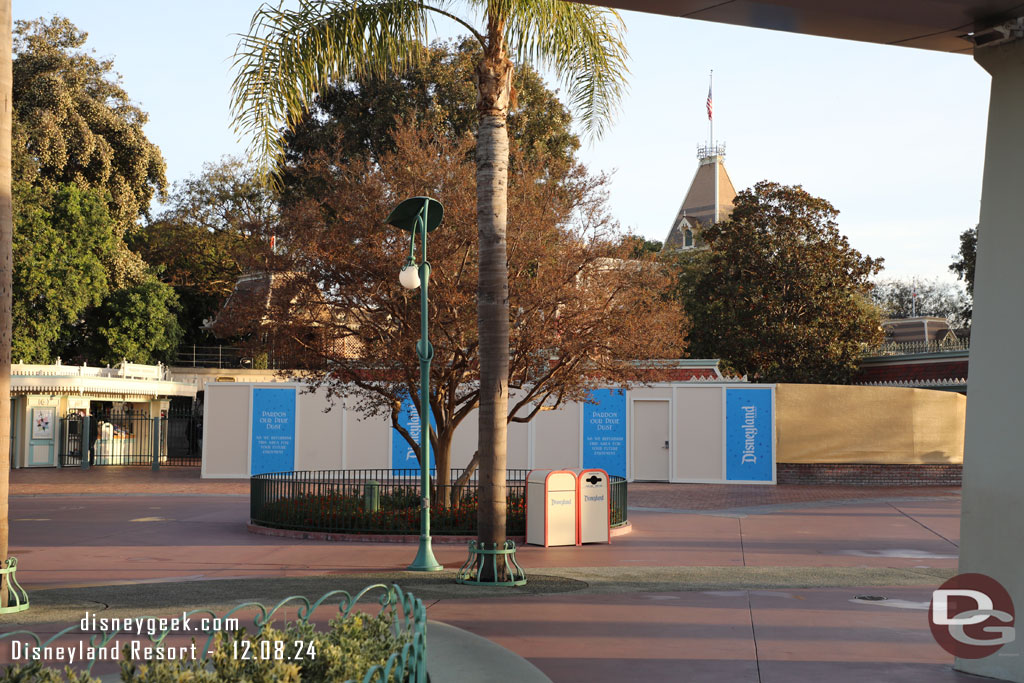 Renovation work on this set of gates is still underway.