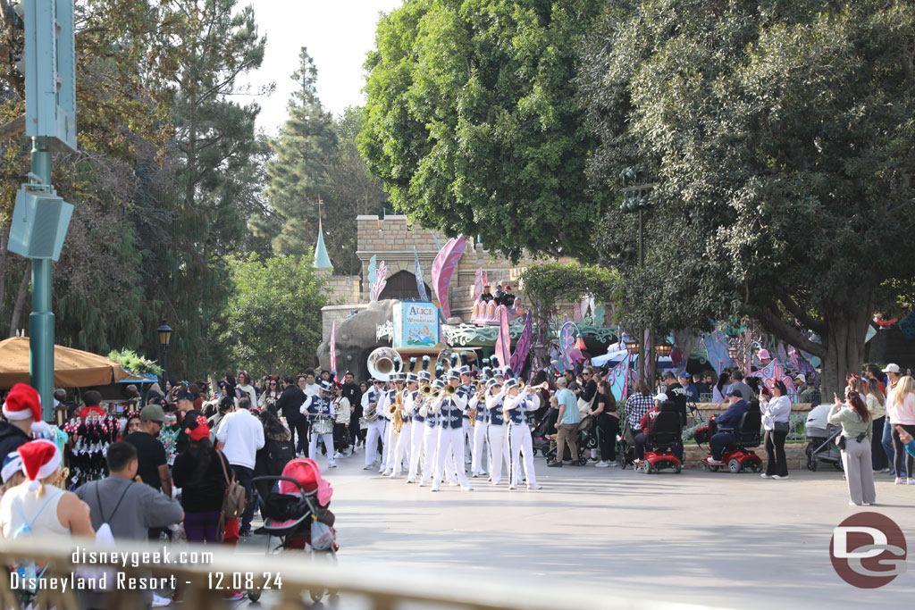 The Disneyland Band arriving for a performance in it