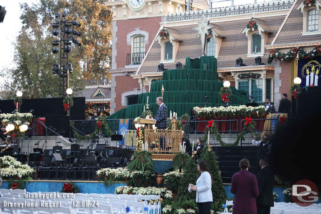 Sound check this evening was done by a cast member.