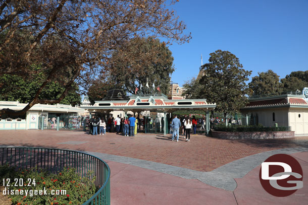 Walls have come down from the first section of the new turnstiles since my last visit.