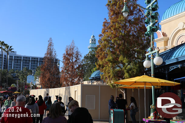 The Little Mermaid queue work continues. The attraction was open.