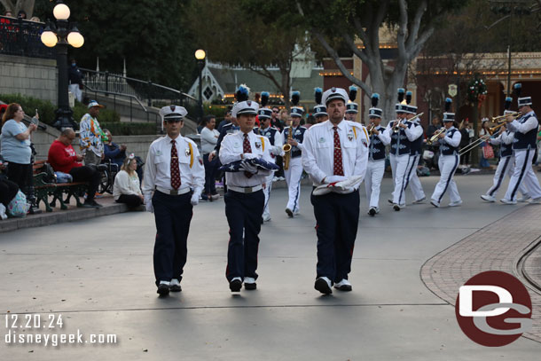 Flag Retreat in Town Square at Disneyland