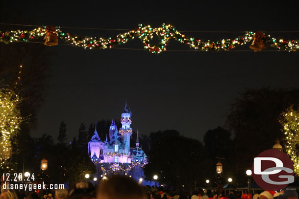 On Main Street USA for the Wintertime Enchantment at Sleeping Beauty's Winter Castle