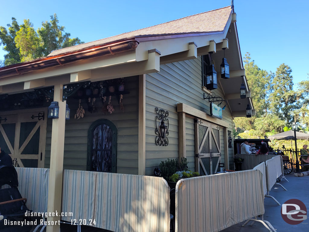 Madame Leotas Somewhere Beyond store looks ready to open.  Final touches to the exterior are underway.