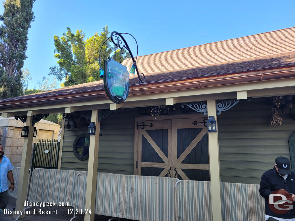 
A fence was added to obscure the view of the back of the building and keep guests out.