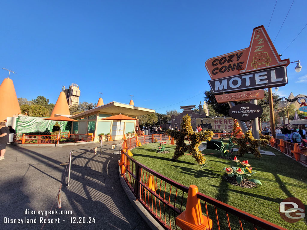 Another look at the ongoing Cozy Cone renovation work.