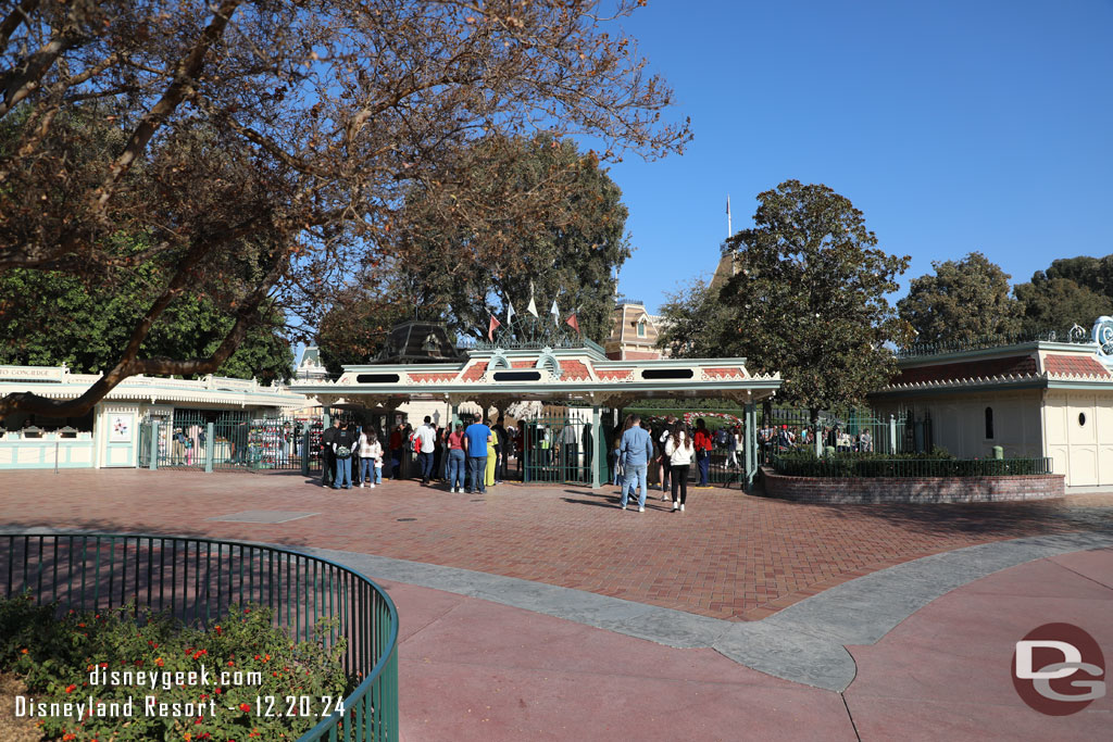 Walls have come down from the first section of the new turnstiles since my last visit.