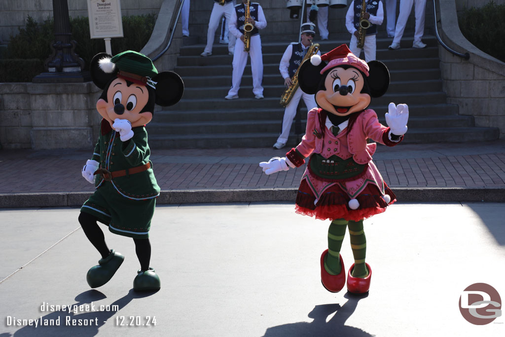 Mickey and Minnie Mouse