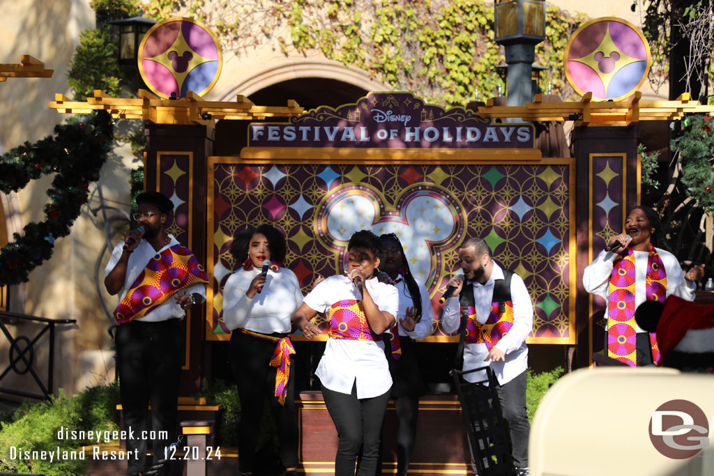 Blessed with Voices performing at the Sonoma Terrace