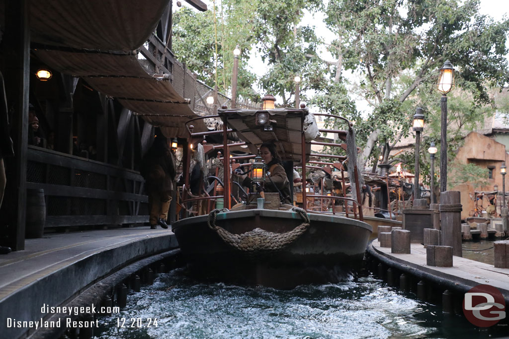 4:39pm - Onboard a boat, 3 minute wait.