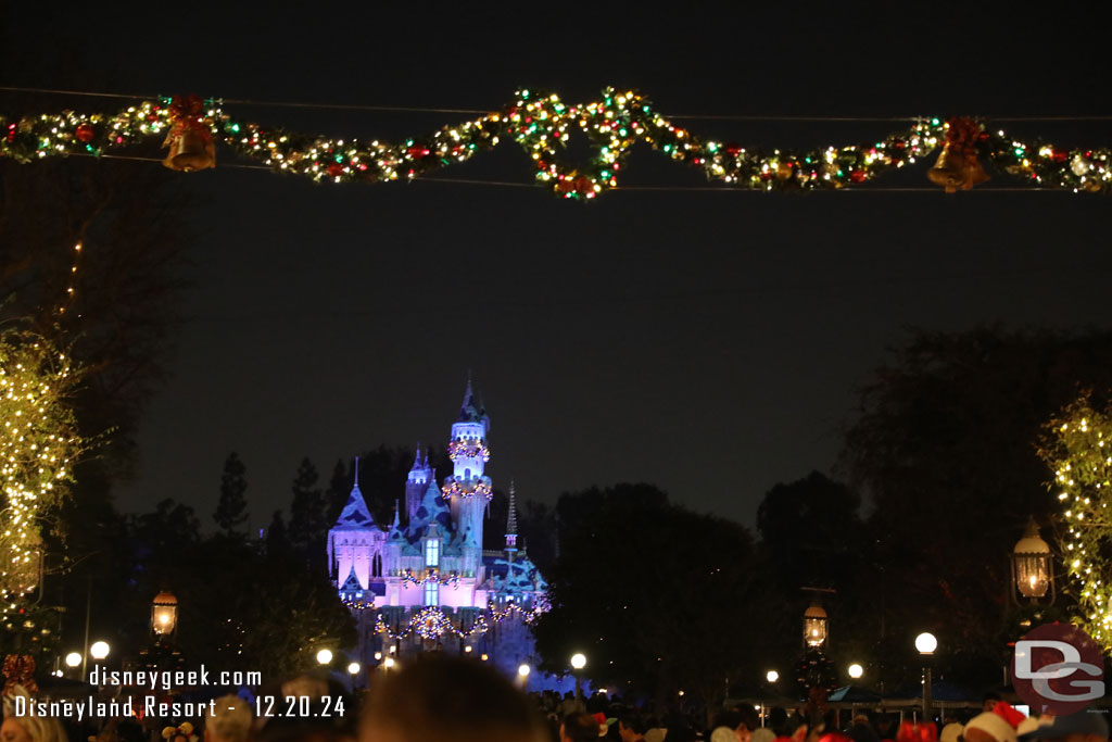 On Main Street USA for the Wintertime Enchantment at Sleeping Beauty