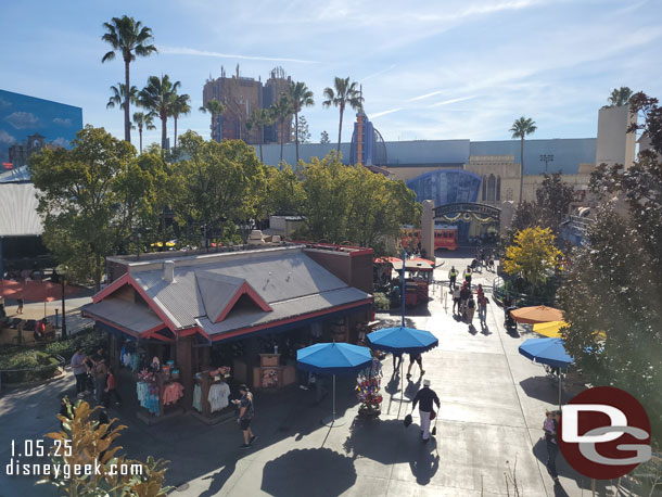 Passing over Disney California Adventure