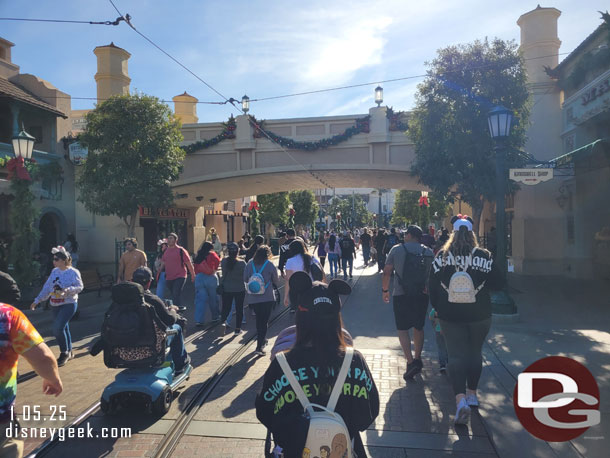 Buena Vista Street this afternoon