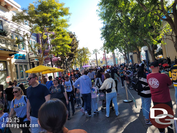 The park felt crowded this afternoon.