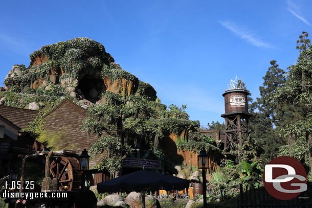 Tiana's Bayou Adventure was not operating and I heard from someone that it had not opened for the day yet.