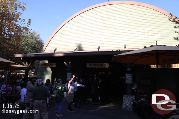 1:37pm - The queue to order at Smokejumpers was out the door