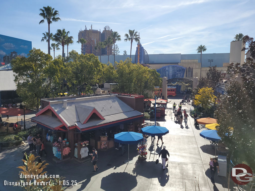 Passing over Disney California Adventure