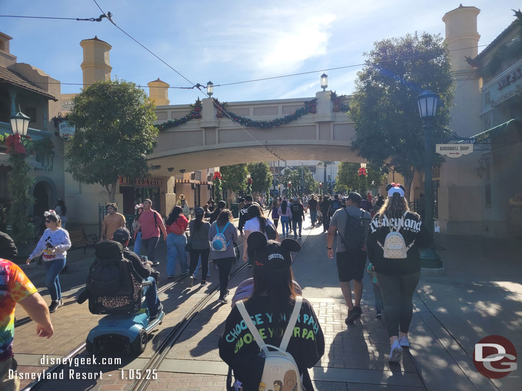 Buena Vista Street this afternoon