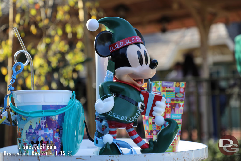 The Mickey Elf popcorn buckets lasted the season.