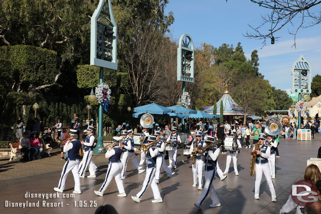 Stopped to listen to the Disneyland Band