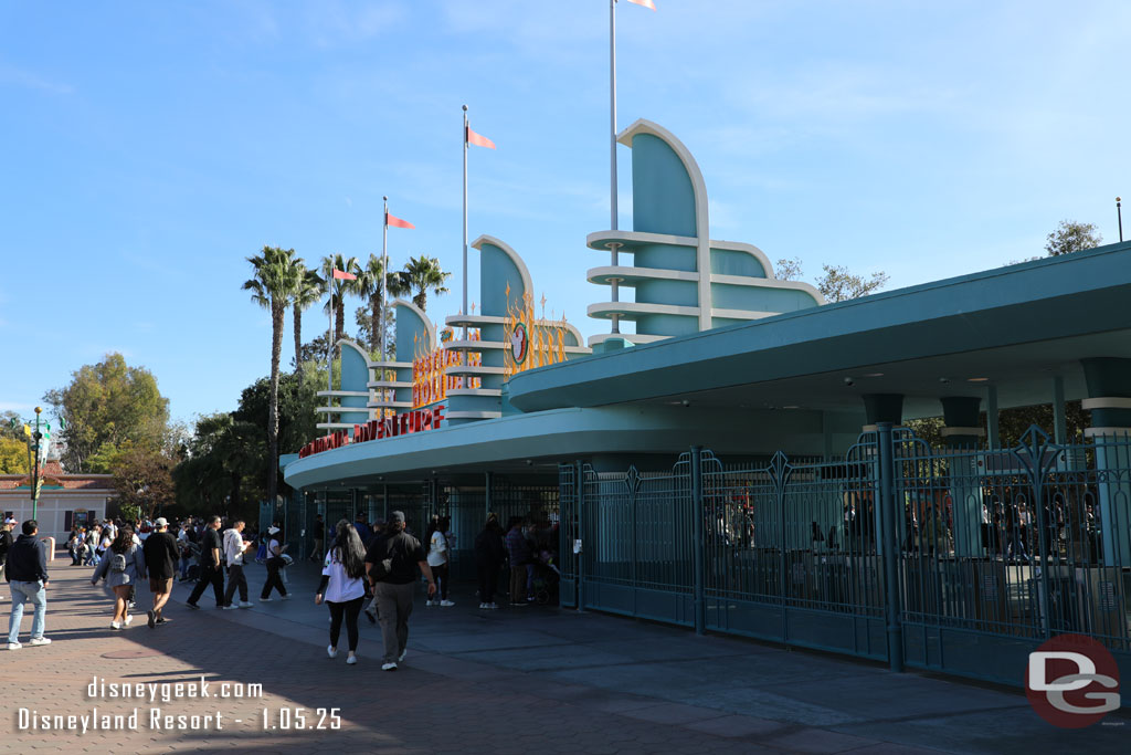 12:12pm - Arrived at Disney California Adventure