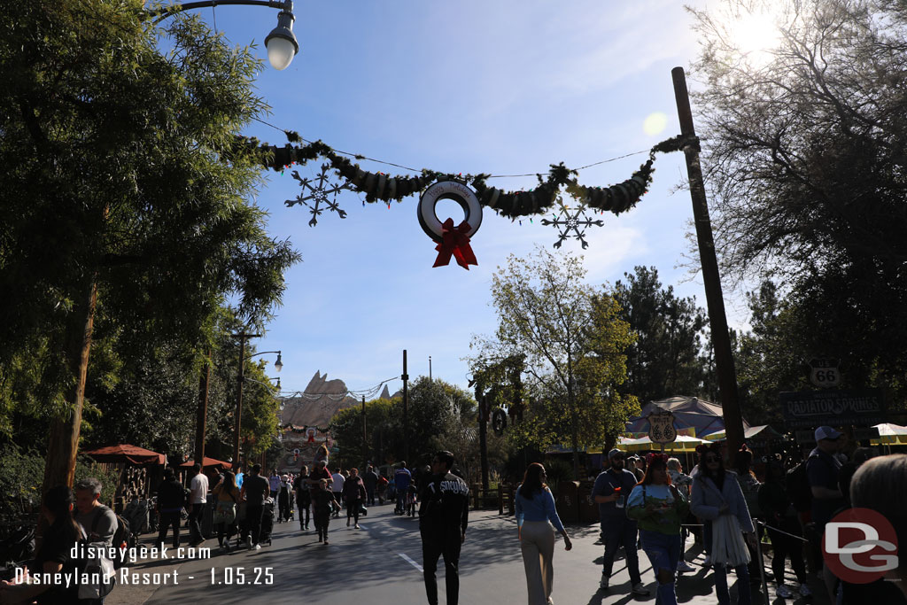 Entering Cars Land