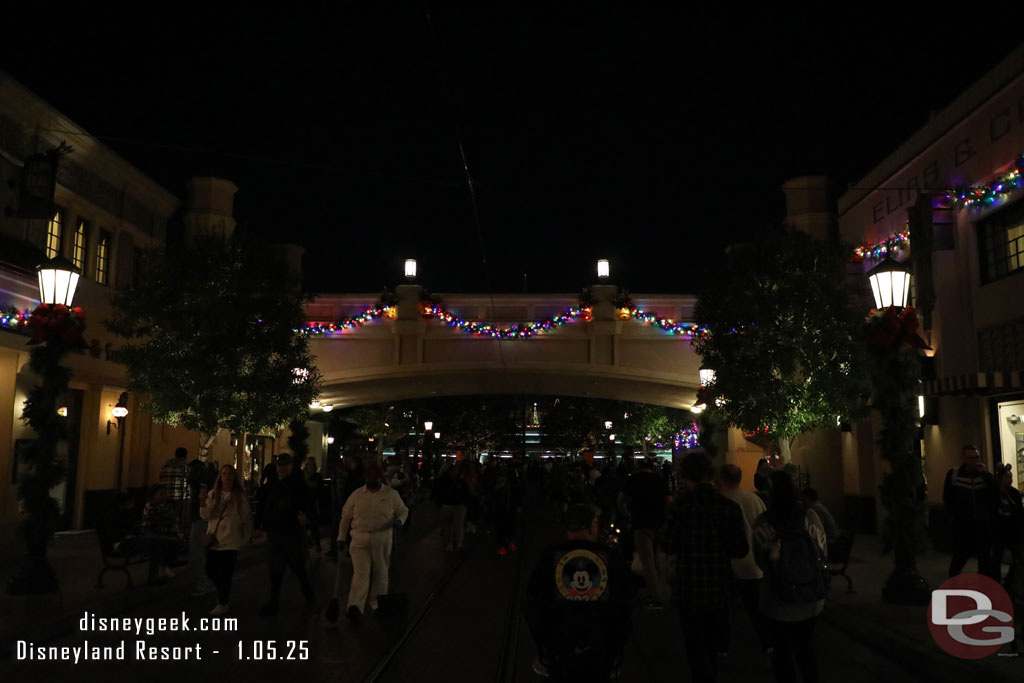 The performance was the same as the earlier one so I opted to walk over to Disneyland to see a Wintertime Enchantment moment