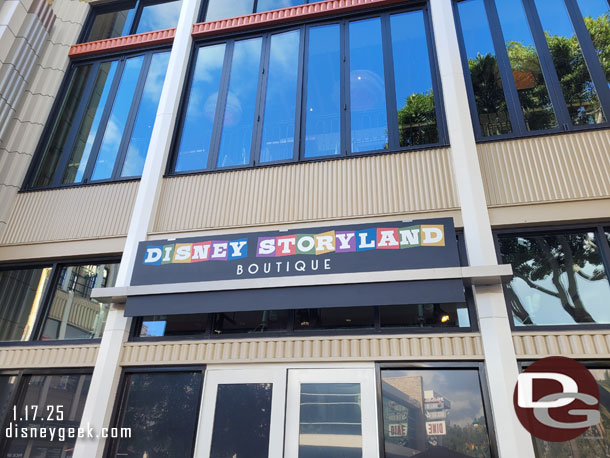 The Disney Dress shop is closed and will reopen as the Disney Storyland Boutique