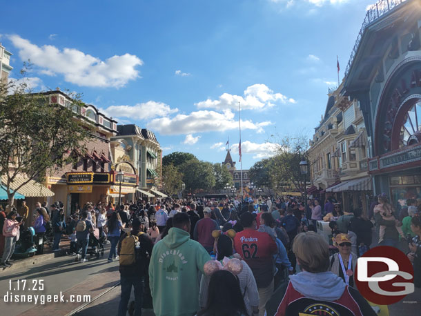 The crowd after the cavalcade