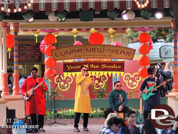 New Traditions performing on the Bandstand