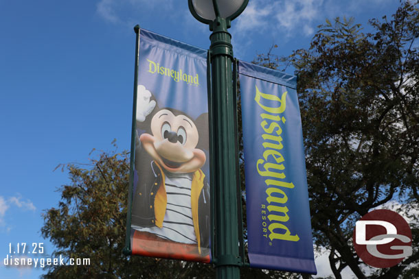 Disneyland Banner near the Downtown Disney entrance