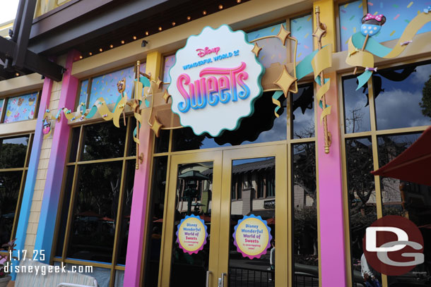 No real progress on the Disney Wornderful World of Sweets 