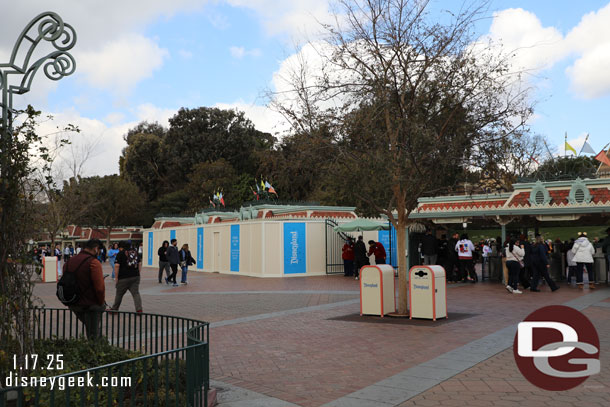 The next section of Disneyland turn stiles is being replaced too.