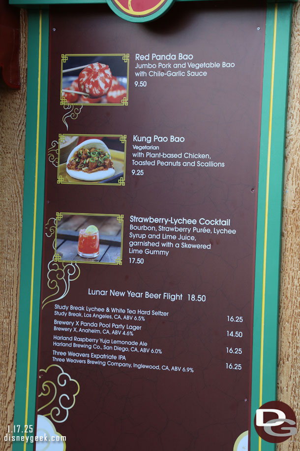 Prosperity Bao & Buns Menu