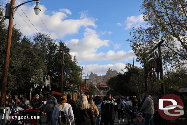 Entering Cars Land