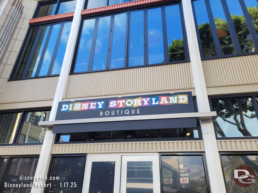 The Disney Dress shop is closed and will reopen as the Disney Storyland Boutique