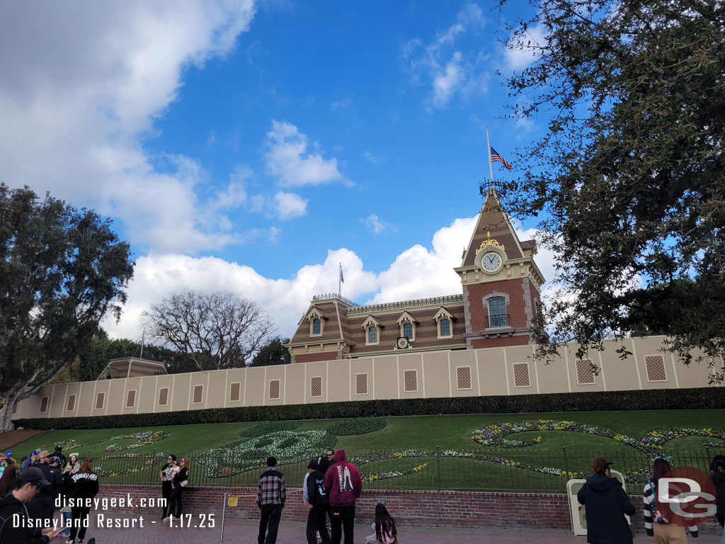 The Disneyland Railroad is closed for renovation as they continue the track replacement project.