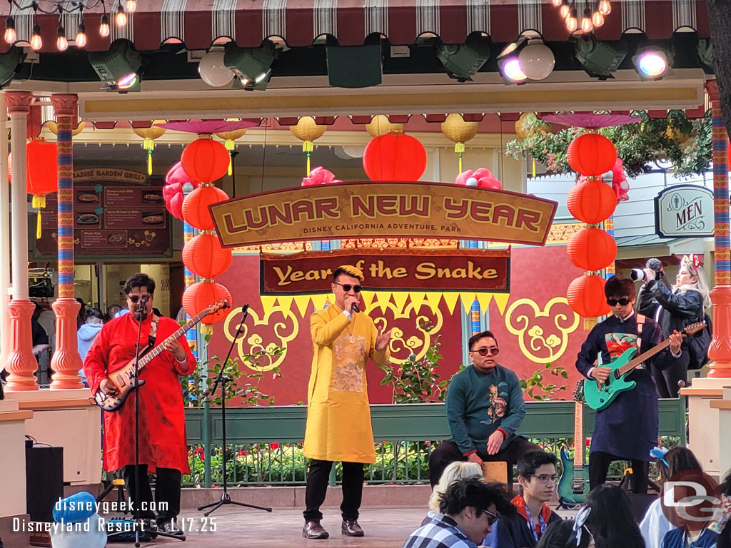 New Traditions performing on the Bandstand