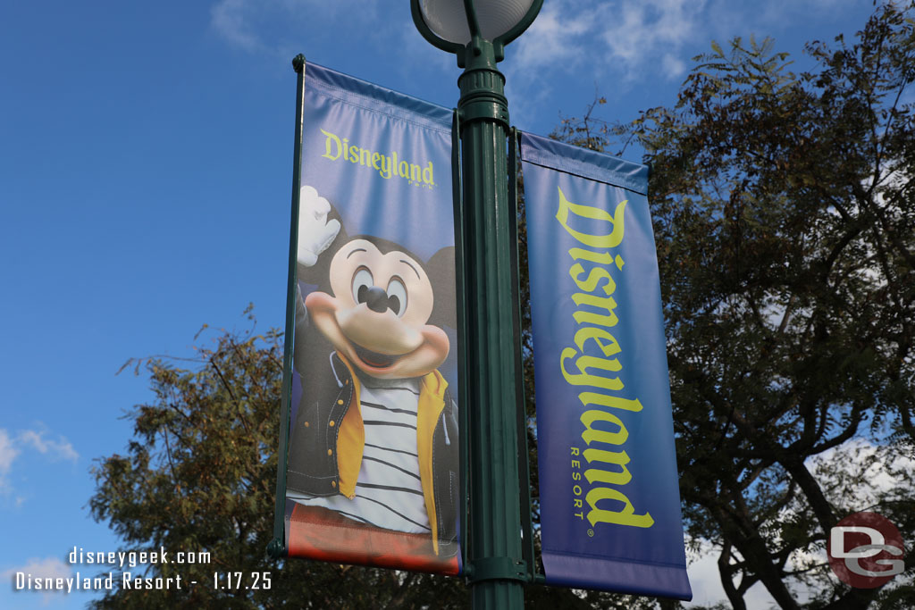 Disneyland Banner near the Downtown Disney entrance